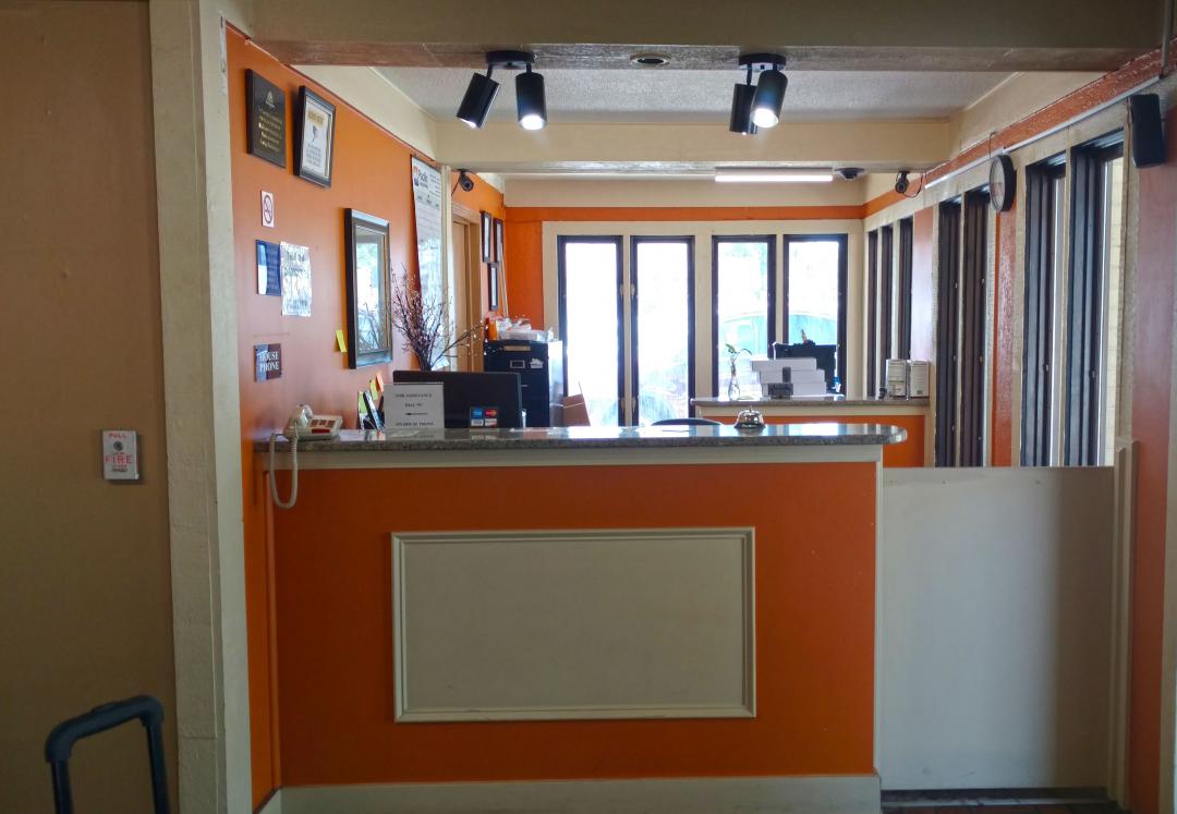 Front desk and lobby area