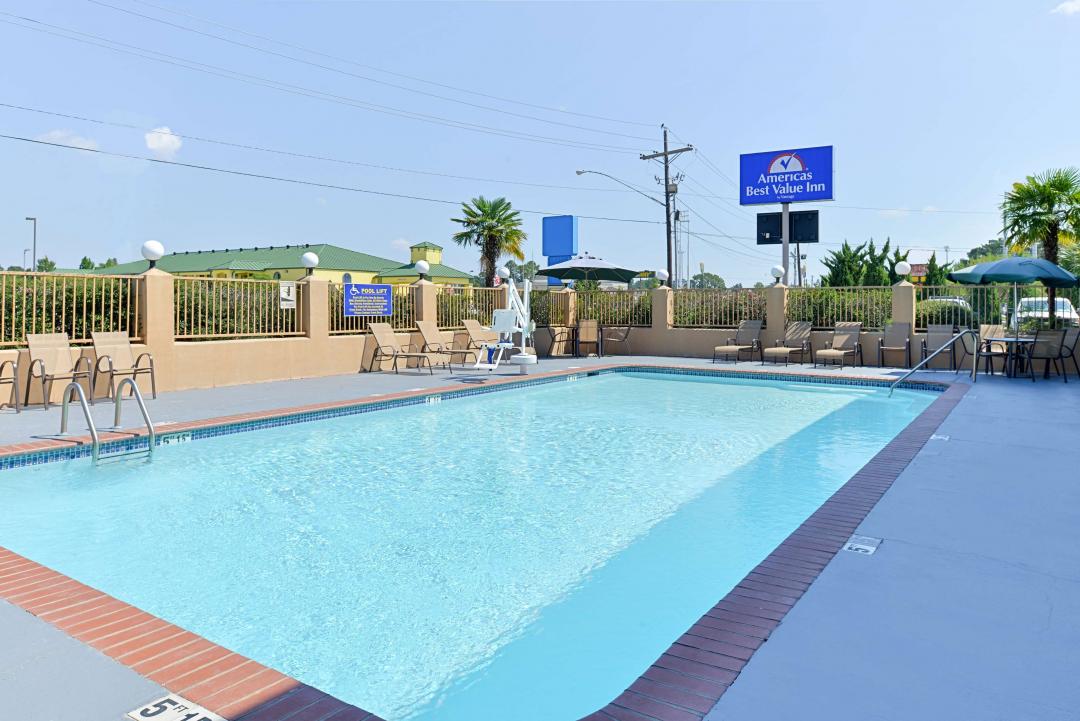 View of our beautiful outdoor pool.