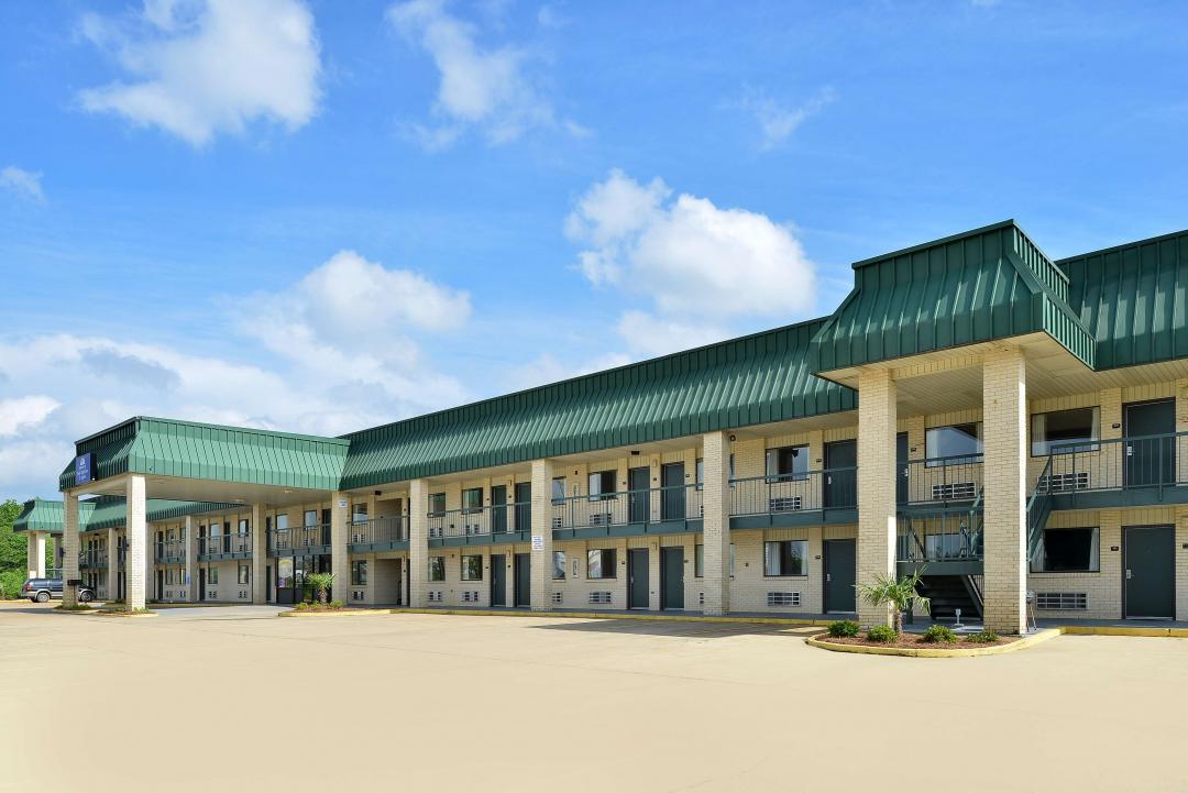 Front exterior view of the hotel