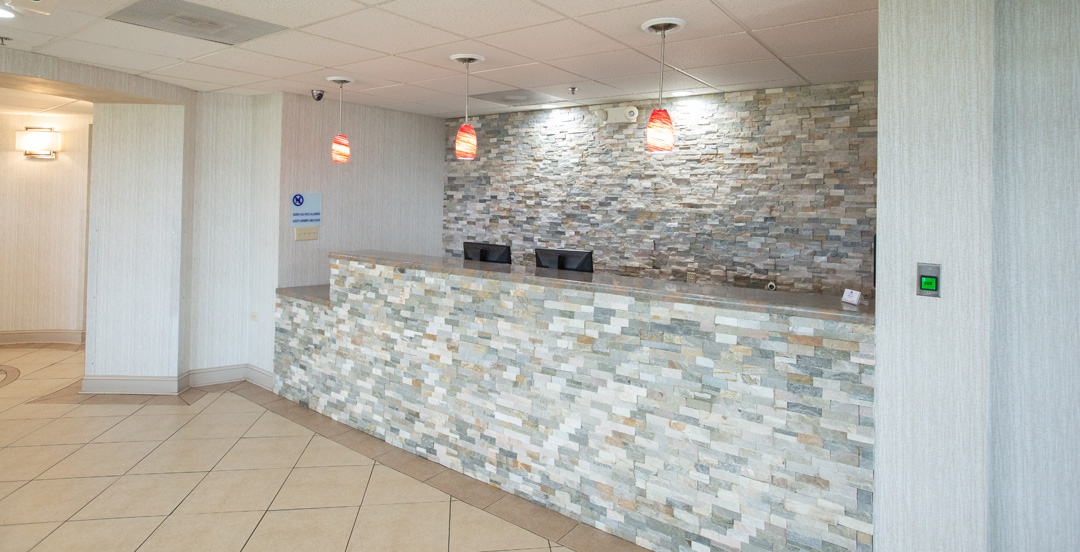 Lobby and Front Desk Area