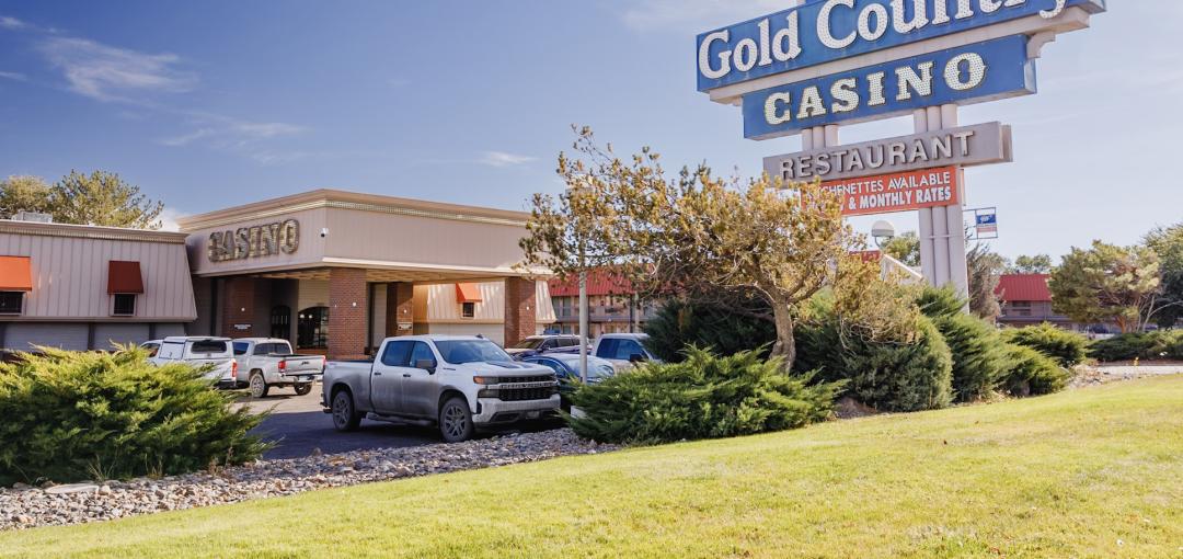 exterior of Gold Country and Casino hotel with signage