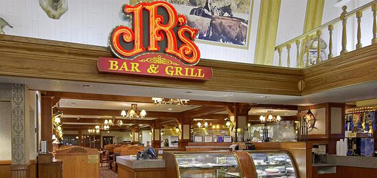 JR's signage and entrance to restaurant