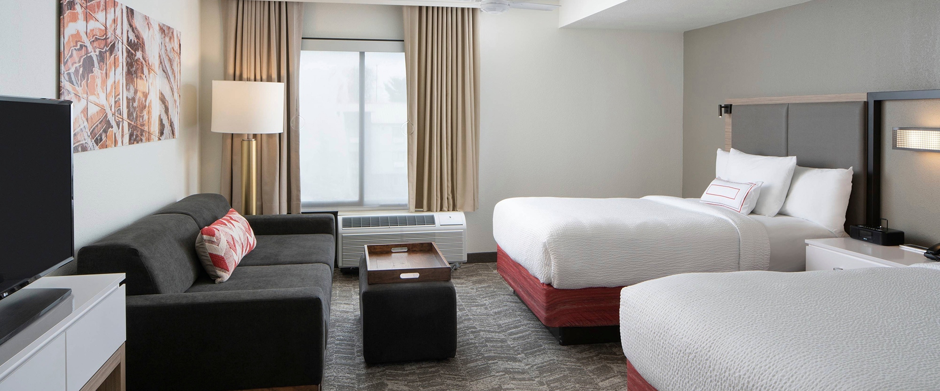 Sonesta Nashville Airport Suites Double Beds Guestroom