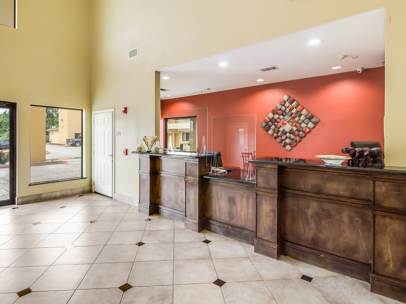 lobby and front desk