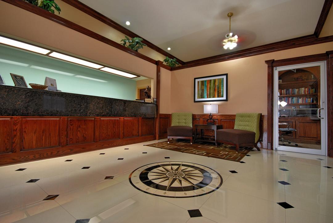Hotel lobby and Front desk area