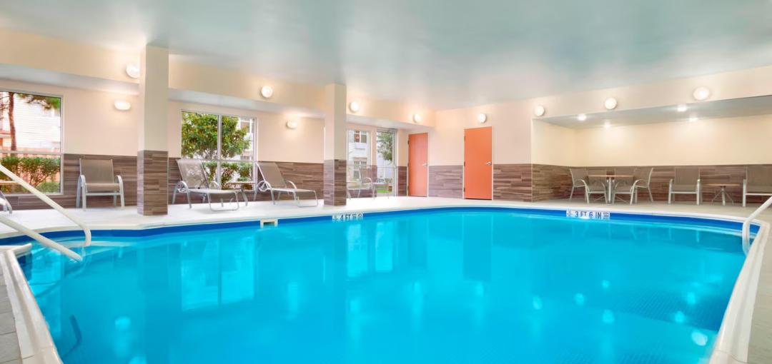 The indoor pool at the Sonesta Essential Houston Energy Corridor hotel.